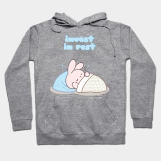 Cute rabbit bunny sleeping Hoodie